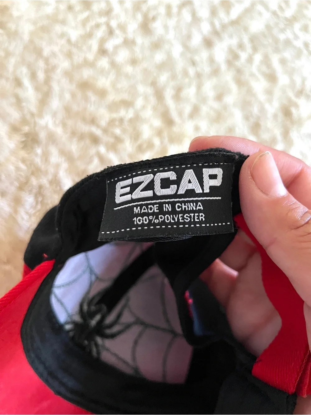 EZCAP Kid's Black & Red Spiderman Baseball Cap